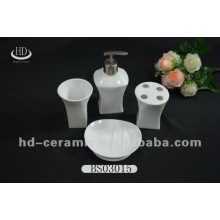 Accessoires de salle de bain bleu en céramique 4pcs